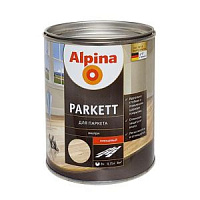 ALPINA Parkett Лак алкидный для паркета шелко-матовый/глянцевый РБ 0,75 л