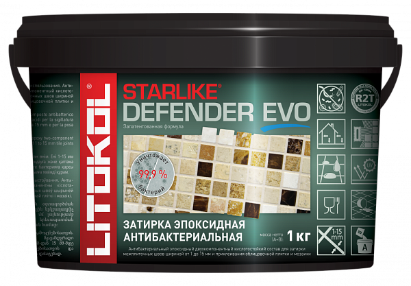 LITOKOL LITOCHROM STARLIKE Эпоксидная фуга 1кг DEFENDER