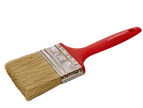 CE Кисть-К флейц. 70мм, толщ.16, красн.пласт.ручка (синт+нат)