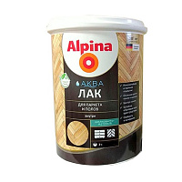 Alpina аква лак для паркета и полов шелковисто-матовый 2,5л/2,5кг