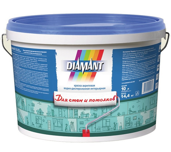 DIAMANT Для стен и потолков 10 л