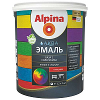 Alpina Аква эмальБаза 1 глянцевая 2,5л/3,05кг