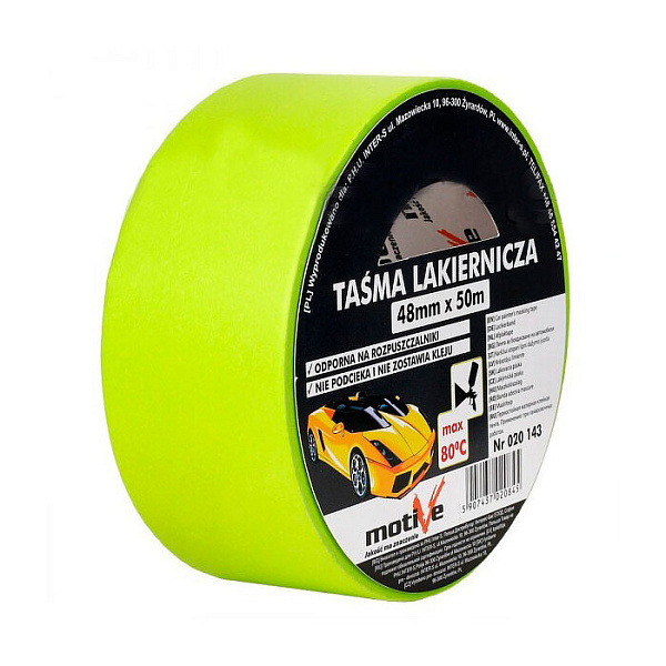 Лента малярная термостойкая,  50мм*50м, MOTIVE