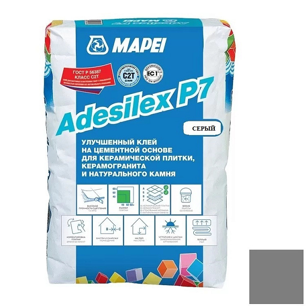MAPEI ADESILEX P7 серый,25кг