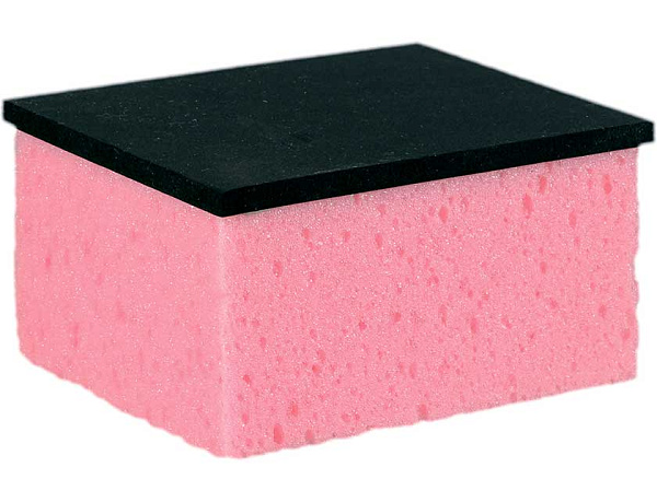 MOTIVE Губка с резиной для фугования и смывки швов 14*11*7см