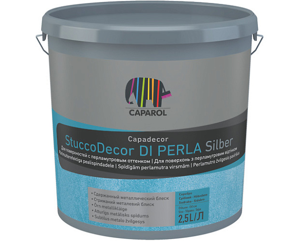 CAPAROL Capadecor StuccoDecor Di Perla Silber 1,25 л