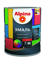 Эмаль алкид. ALPINA шелк-мат ЦВЕТНАЯ - 2,5л (РБ)
