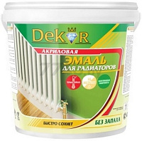Эмаль акриловая для радиаторов DEKOR  0,8кг, РФ