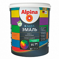 Alpina Аква эмальБаза 1 шелковисто-матовая 0,9л/1,1кг