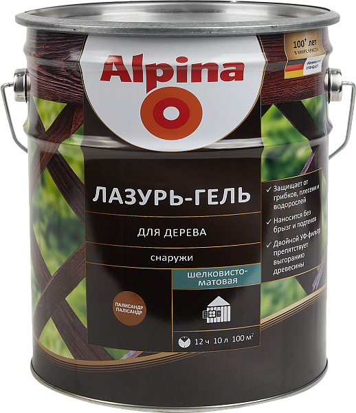 ALPINA  Лазурь-гель 10л