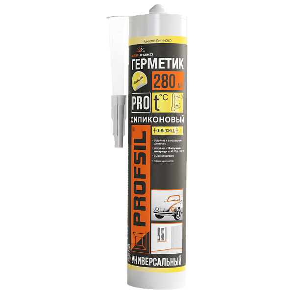 PROFSIL Санитарный силикон универсальный белый 280 мл