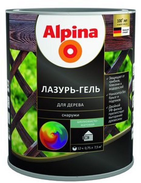 ALPINA  Лазурь-гель 0,75л