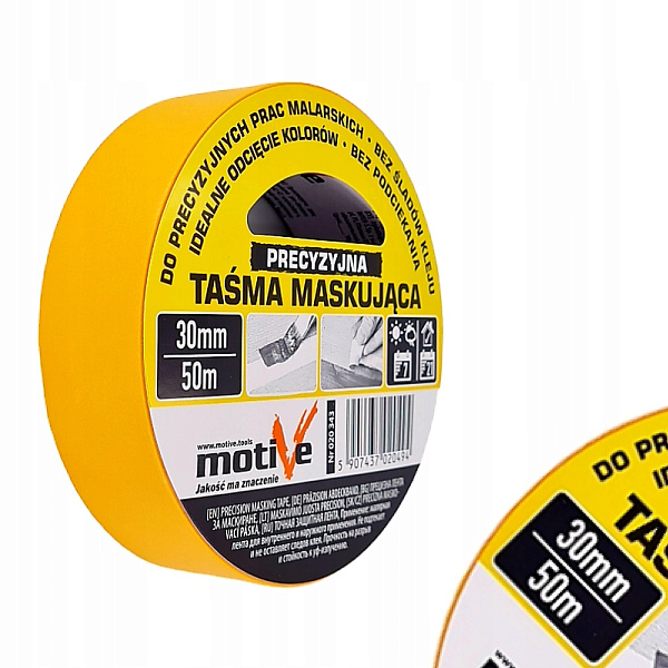 Лента малярная рисовая,  30мм*50м, MOTIVE