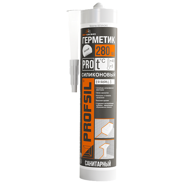 PROFSIL Санитарный силикон белый 280 мл