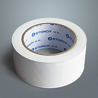 Шторх  лента ПВХ оранжевая и белая 50мм*33м