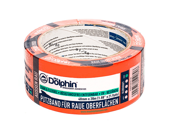 Blue Dolphin ПВХ Оранжевая ШТУКАТУРНАЯ лента/ DT-PR (O) 48MM X 50M